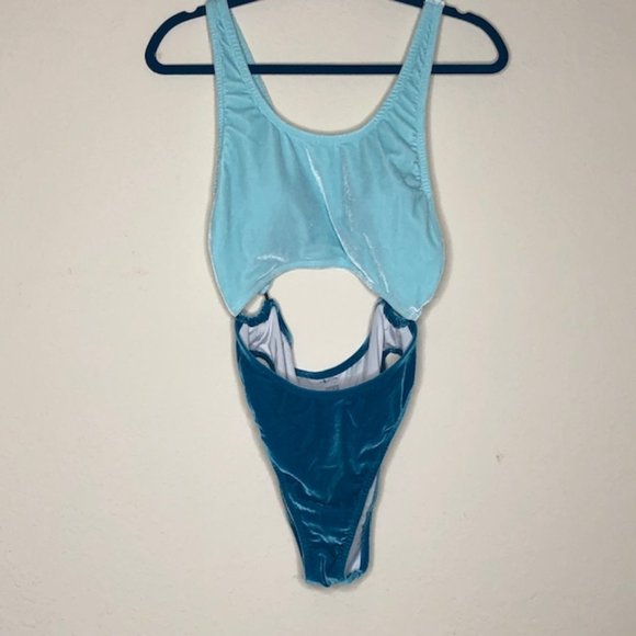 VS PINK ONE PIECE VELVET SWIMSUIT - Picture 1 of 2